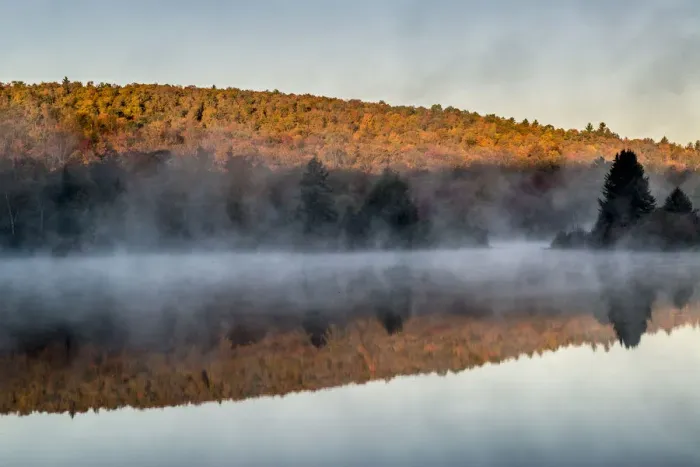Framed Print : Streeter Pond at dawn, New Hampshire, USA