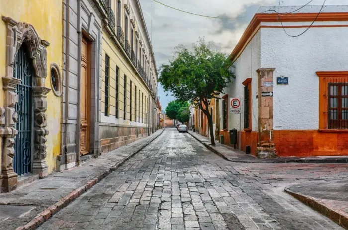 Framed Print : Streets of downtown Queretaro, Mexico Framed Print : Streets of downtown Queretaro, Mexico