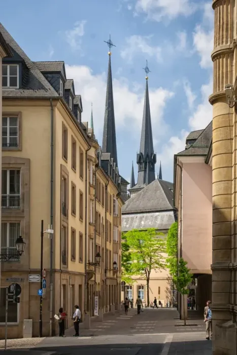 Framed Print : Streets of Luxembourg Framed Print : Streets of Luxembourg