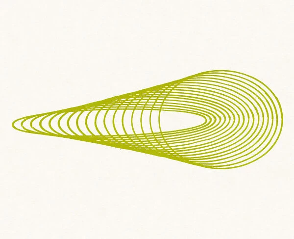 Stretched out Green Line Drawing