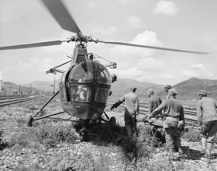 Framed Print : Stretcher Being Carried To Helicopter Framed Print : Stretcher Being Carried To Helicopter