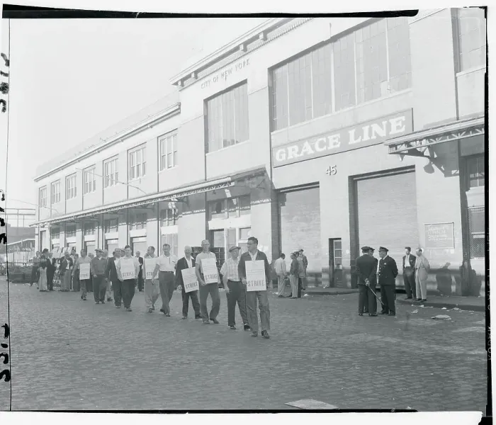 Framed Print : Strikers Carrying Their Picket Signs Framed Print : Strikers Carrying Their Picket Signs
