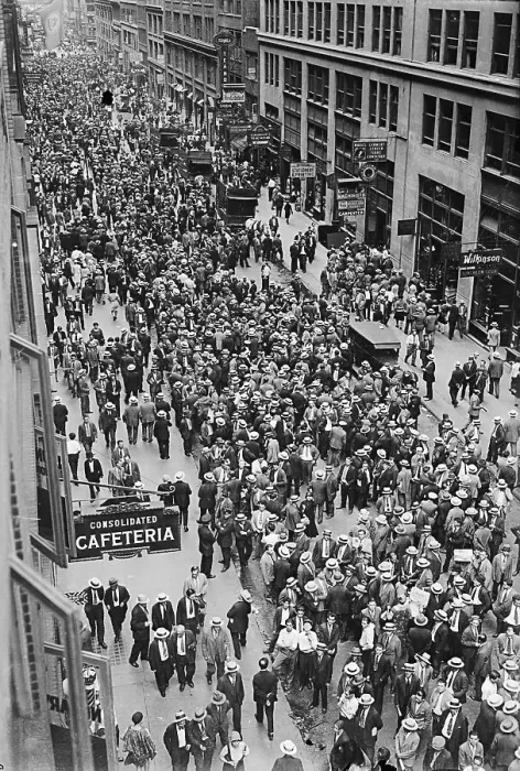 Framed Print : Strikers Gathering on a Street Framed Print : Strikers Gathering on a Street
