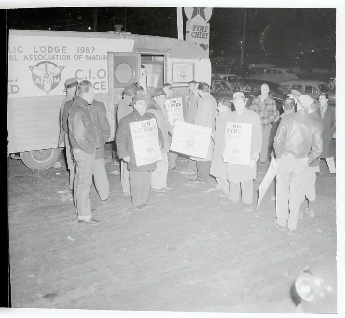 Framed Print : Strikers Holding Picket Signs Framed Print : Strikers Holding Picket Signs