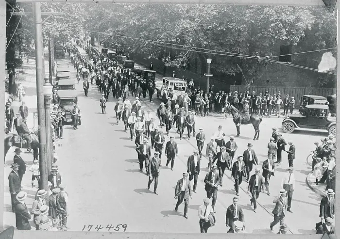 Framed Print : Strikers Parading in Buffalo Framed Print : Strikers Parading in Buffalo