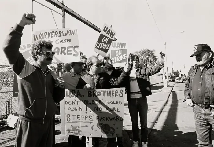 Framed Print : Striking Auto Workers Framed Print : Striking Auto Workers