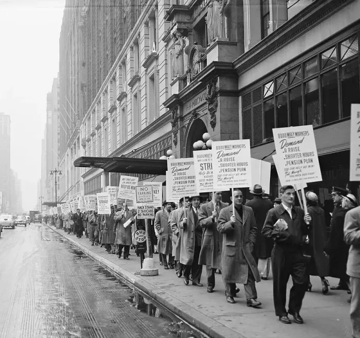 Framed Print : Striking R.H. Macy Employees Framed Print : Striking R.H. Macy Employees