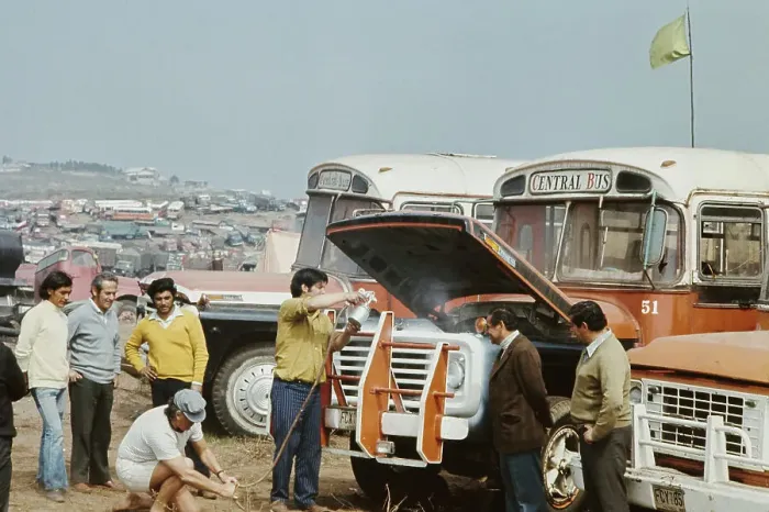 Framed Print : Striking Truckers and Their Vehicles Framed Print : Striking Truckers and Their Vehicles