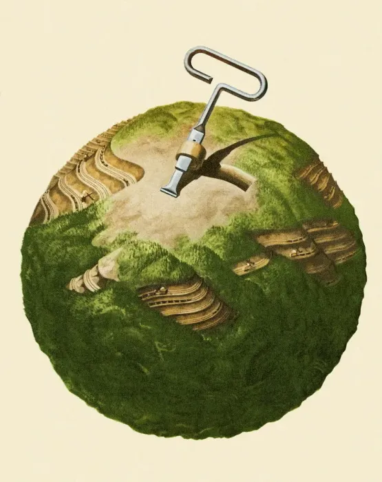 Framed Print : Strip Mining the Earth Framed Print : Strip Mining the Earth
