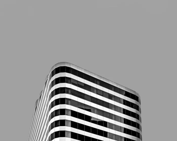 Framed Print : Stripe Lined Skyline