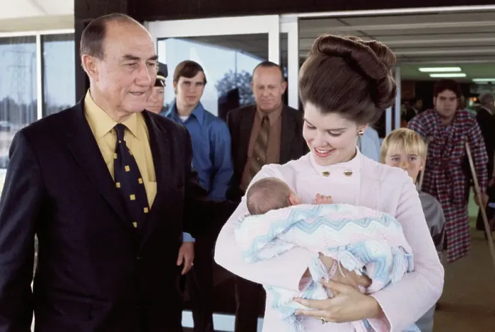 Framed Print : Strom Thurmond with Wife and Baby Framed Print : Strom Thurmond with Wife and Baby