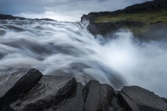 Framed Print : The strong Dettifoss waterfall Framed Print : The strong Dettifoss waterfall