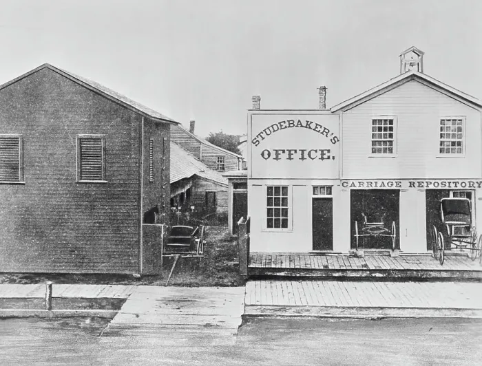 Framed Print : Studebaker Plant with Office and Shop Framed Print : Studebaker Plant with Office and Shop