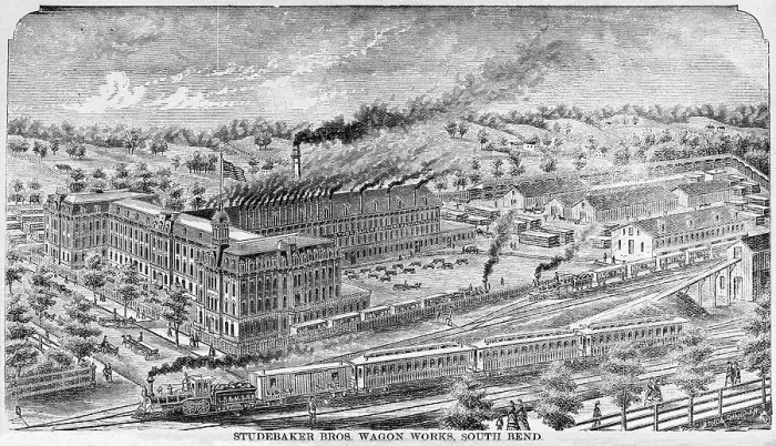 Framed Print : Studebaker Wagon Works Factory Framed Print : Studebaker Wagon Works Factory