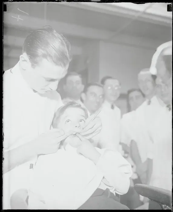 Framed Print : Student Dentist with Child Patient Framed Print : Student Dentist with Child Patient
