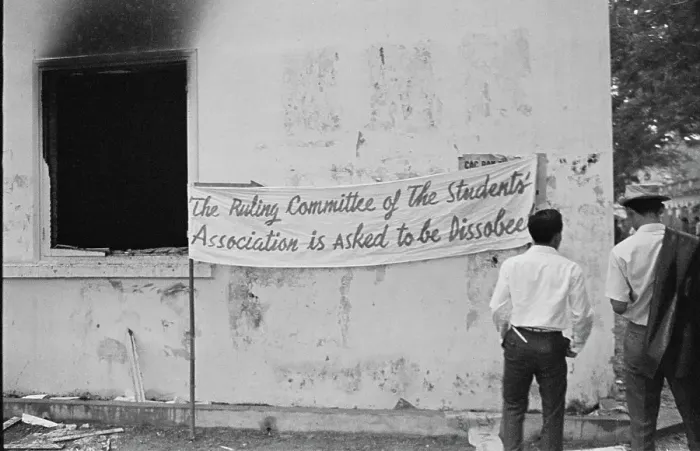 Framed Print : Student Protests In Saigon Framed Print : Student Protests In Saigon