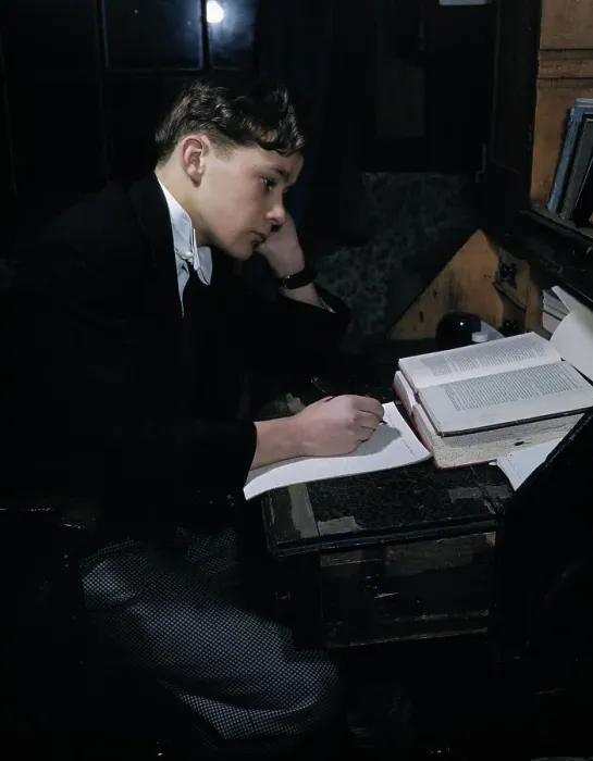 Framed Print : Student Studying Framed Print : Student Studying