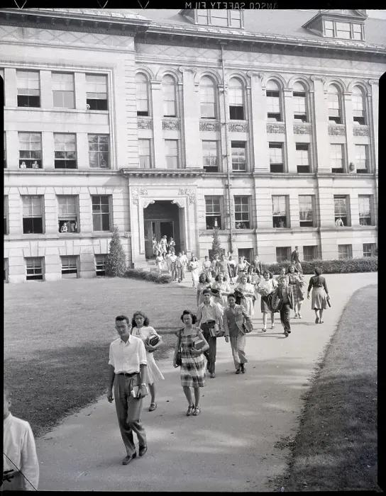 Framed Print : Students at Central High School Framed Print : Students at Central High School
