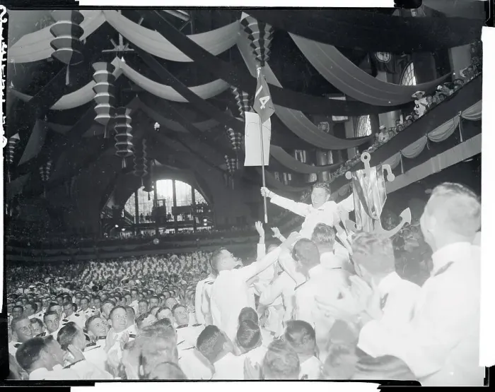 Framed Print : Students Cheering During Commencement Exercises