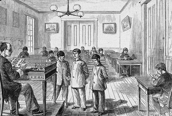 Students In Class At Chinese College