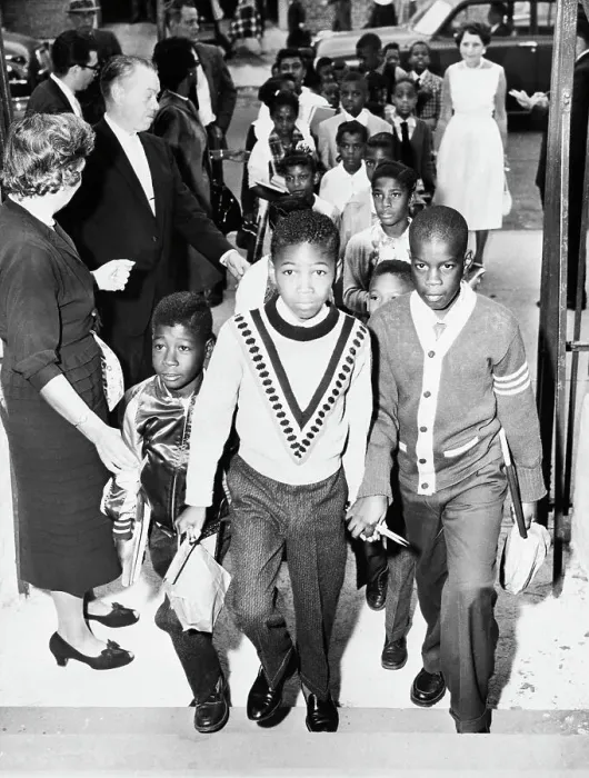Framed Print : Students Entering School