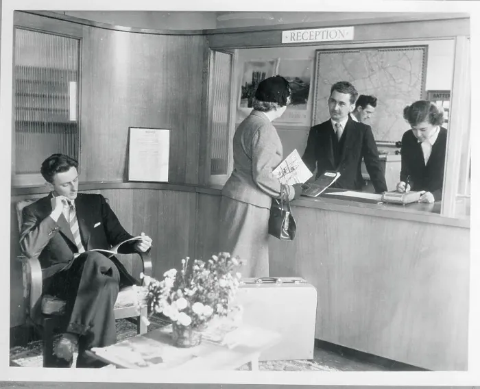Framed Print : Students at Hotel Training School Framed Print : Students at Hotel Training School