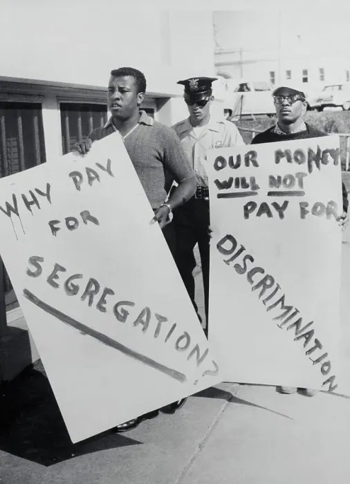 Framed Print : Students Picketing Against Segregation Framed Print : Students Picketing Against Segregation
