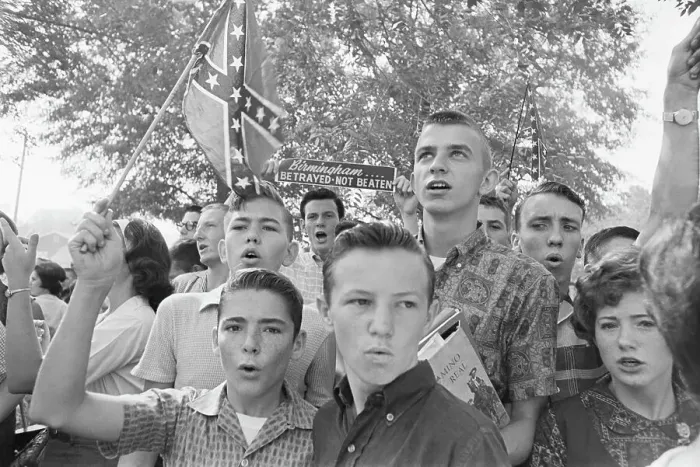 Framed Print : Students Protest Integration Framed Print : Students Protest Integration
