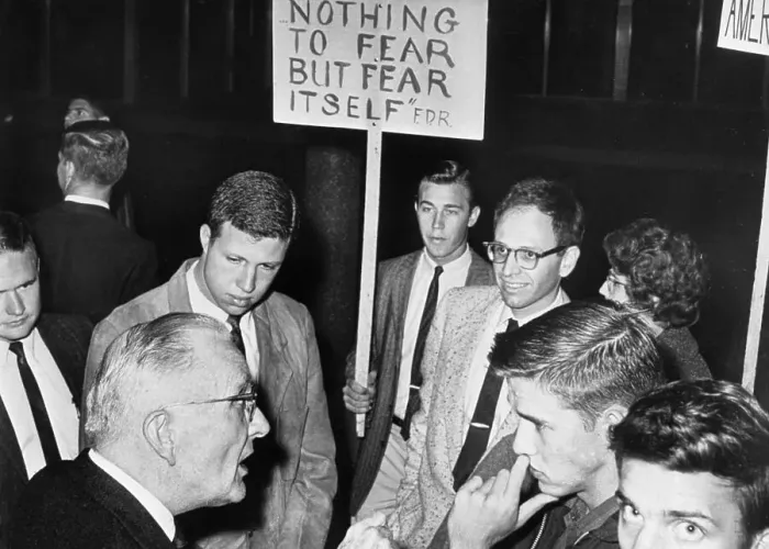 Framed Print : Students Protesting The John Birch Society Framed Print : Students Protesting The John Birch Society
