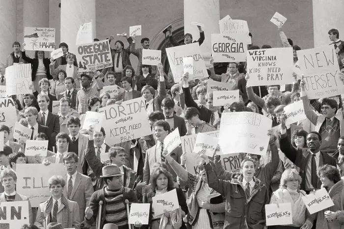 Framed Print : Students Rally At Capitol For Prayer Framed Print : Students Rally At Capitol For Prayer