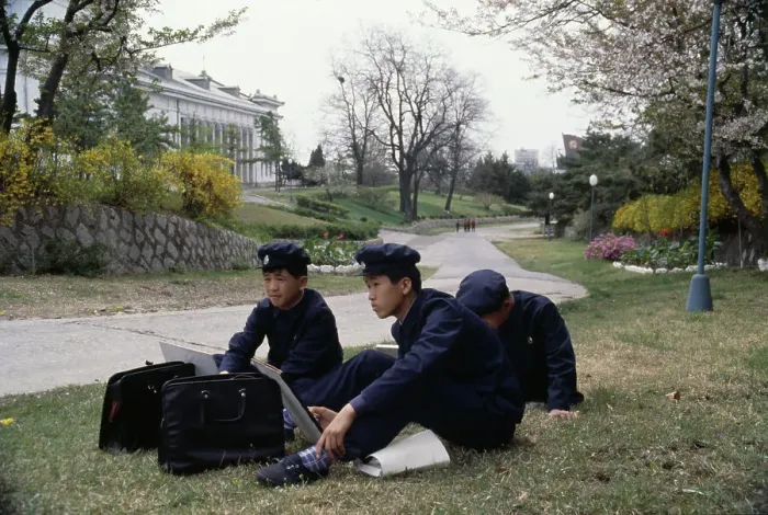 Framed Print : Students Sketching, Pyongyang Framed Print : Students Sketching, Pyongyang