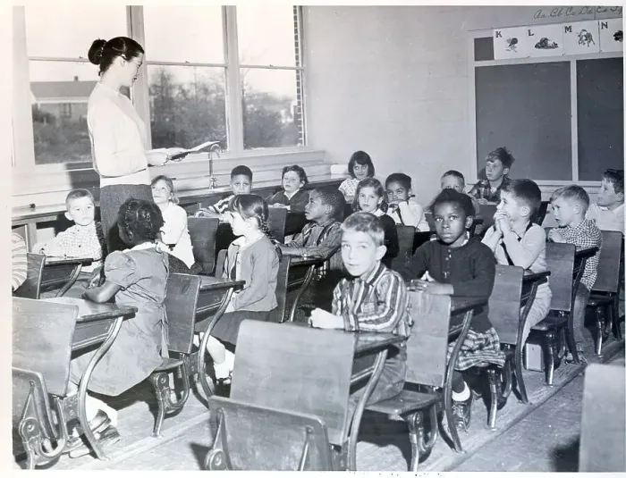 Framed Print : Students in South Carolina's Only Integrated School Framed Print : Students in South Carolina's Only Integrated School