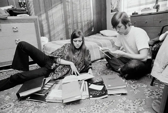 Framed Print : Students Spend A Little Time Studying Framed Print : Students Spend A Little Time Studying