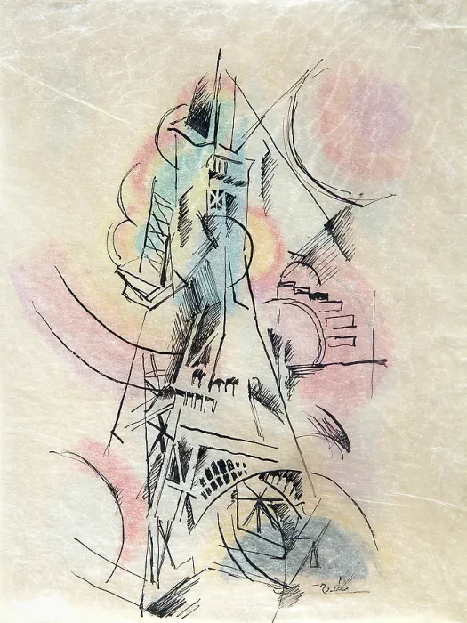 Framed Print : Study For La Tour Eiffel Framed Print : Study For La Tour Eiffel