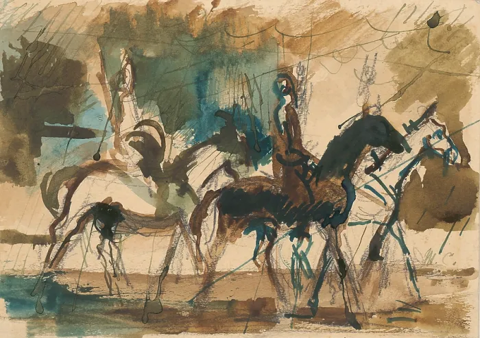 Framed Print : Study For The Riders Framed Print : Study For The Riders