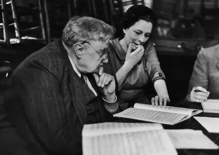 Framed Print : Studying The Score Framed Print : Studying The Score