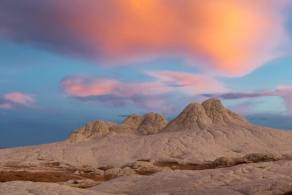 Stunning clouds at sunrise, Vermillion Cliffs, White Pocket wilderness, Arizona, USA