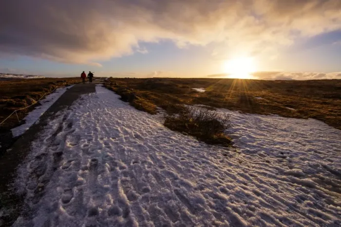 Framed Print : The stunning landscape of Iceland in winter season