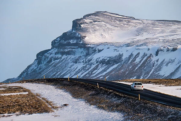 The stunning landscape of Iceland in winter season