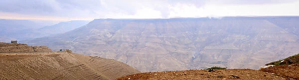 Stunning panoramic view of Wadi Mujib, Dana nature reserve