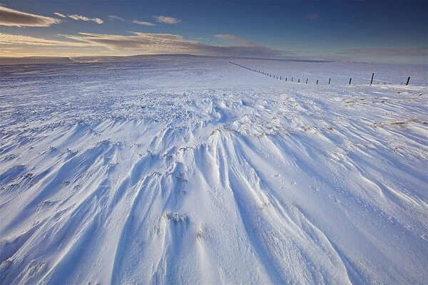 Stunning Winter Wonderland Landscape Photograph in the North Pennines in Northern England