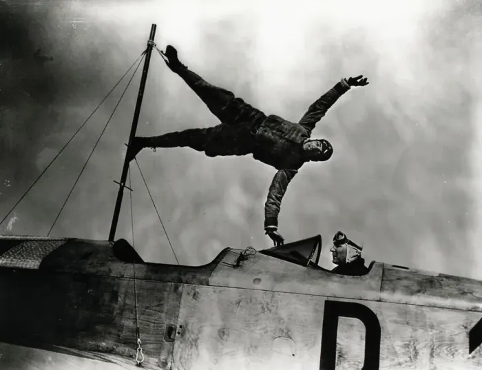Framed Print : Stunt Performer Schindler in Flight Framed Print : Stunt Performer Schindler in Flight