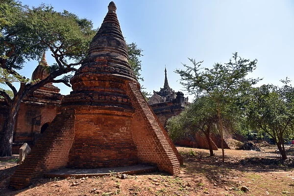 Stupa and pagoda in Bagan Myanmar