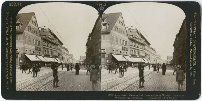 Framed Print : Stuttgart Konigsstrasse Framed Print : Stuttgart Konigsstrasse