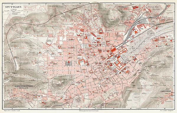 Stuttgart map 1895