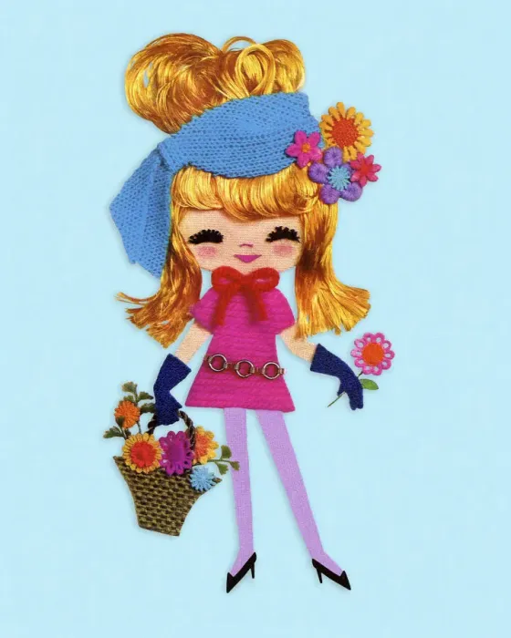 Framed Print : Stylish Lady Holding a Basket of Flowers Framed Print : Stylish Lady Holding a Basket of Flowers