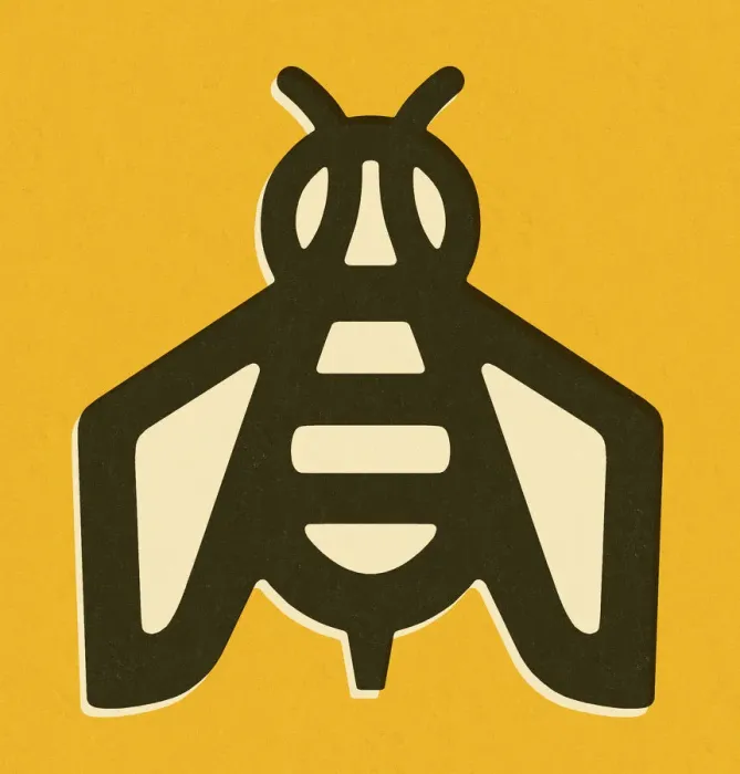 Framed Print : Stylized Bee Framed Print : Stylized Bee