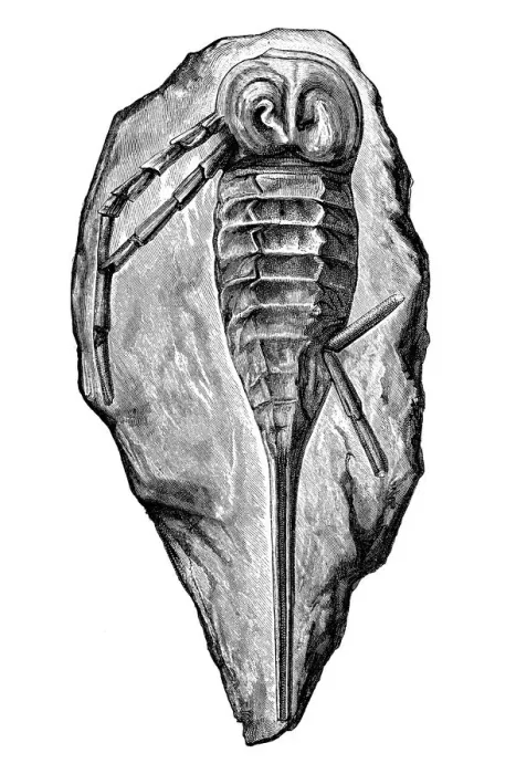 Framed Print : Stylonurus powriei fossil Framed Print : Stylonurus powriei fossil