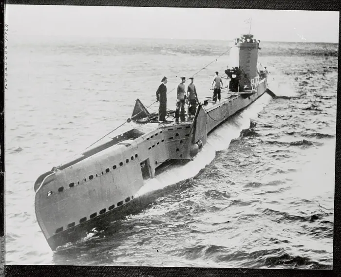 Framed Print : Submarine Afloat in Waters Framed Print : Submarine Afloat in Waters