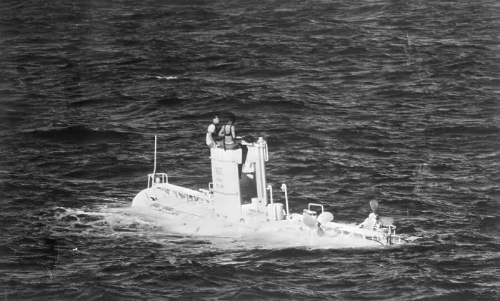 Framed Print : Submarine in the Pacific Ocean Framed Print : Submarine in the Pacific Ocean